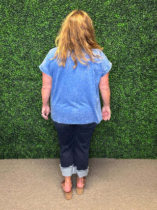 Crinkle Washed Short Sleeve Tee