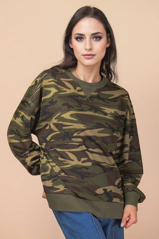 Camo Casual Top