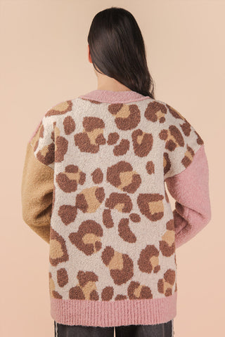 Leopard and Plaid Button Up Cardi