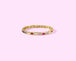 14K Gold-Plated w/V-Day Colored Baguette Stones - Amore