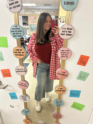Pink & Red Plaid Shacket