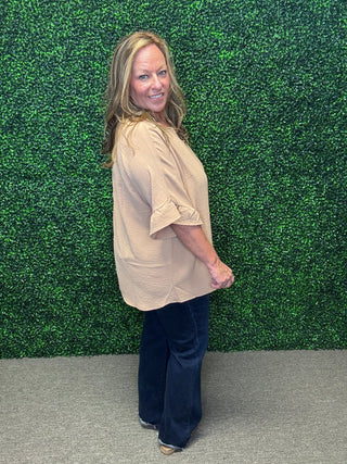 Ruffle Sleeves Blouse