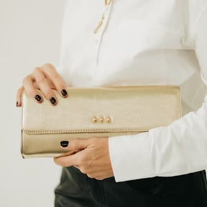 The Evening Metallic Clutch