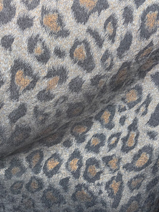 Umgee Metallic Leopard V Neck Mini