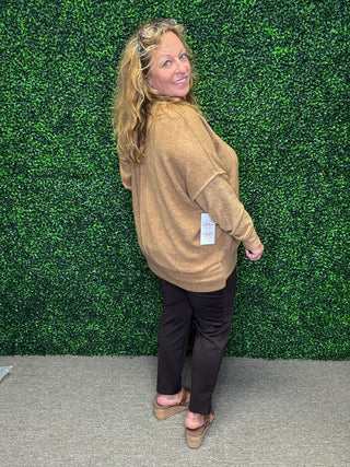 Brushed Melange Oversized Sweater