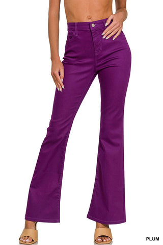 Colored Boot Cut Denim Pant