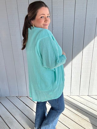 Waffle Cardigan