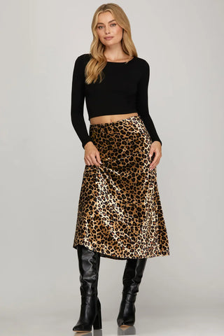The Velvet Wild Midi skirt