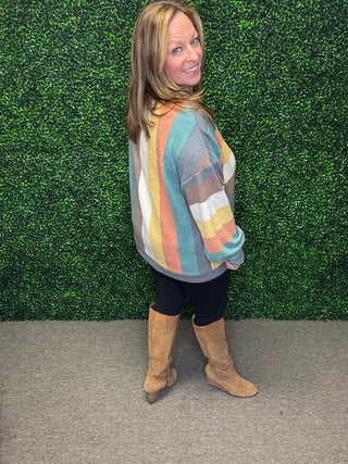 Haptics Striped Pullover
