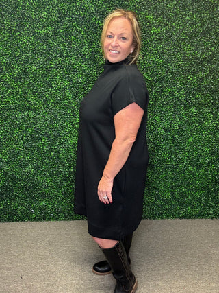 Black Staple Mini Dress by Entro