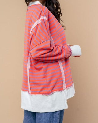 Striped Luxury Weekender
