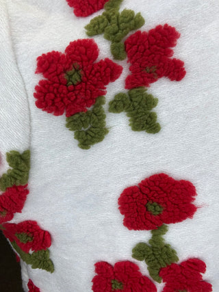 Davi & Dani Floral Button Front Hoodie Jacket