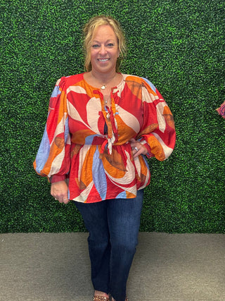 The Autumn Muse Peplum Blouse