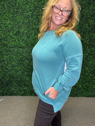 Hi-Low Hem Pullover