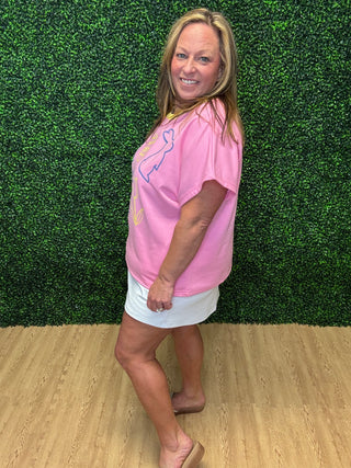 Grace+Emma Sequin Easter Top