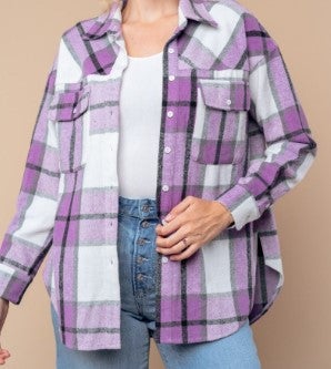 Purple Plaid Shirt