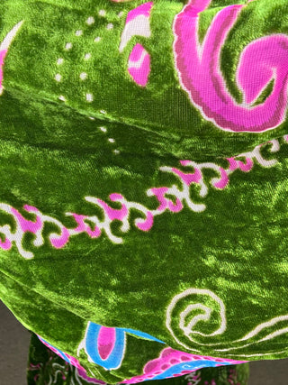 Lux Paisley Velvet Dress