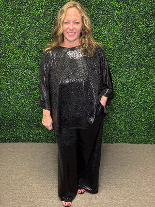 Adrienne Animal Print Luxe Top