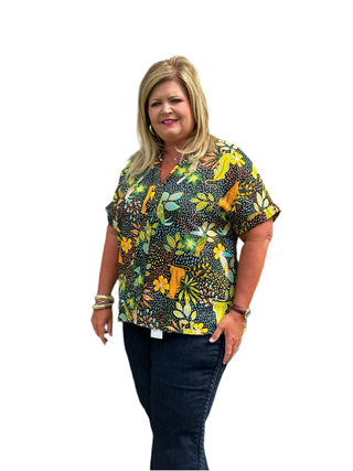 Neon Rainforest Top