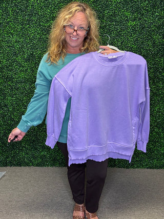 Hi-Low Hem Pullover