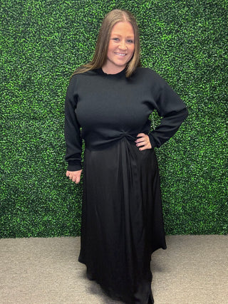 Silky and Knit Midi by Jodifl