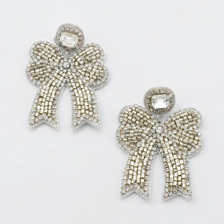 Crystal Bow Earrings
