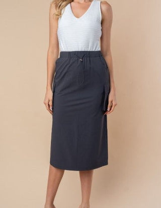 Stretch Midi Skirt
