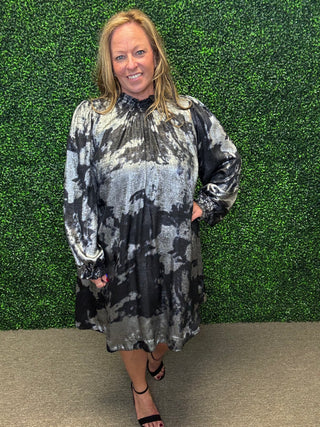 The Silver Starlight Mini Dress