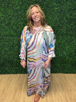 Gigio Watercolor Maxi Dress
