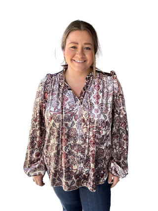 Roses Velvet Top