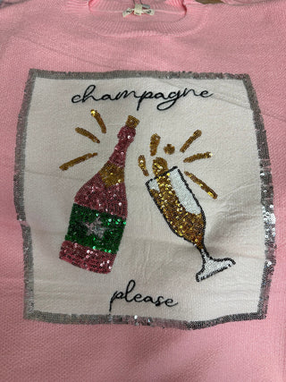 Champagne Please Sweater