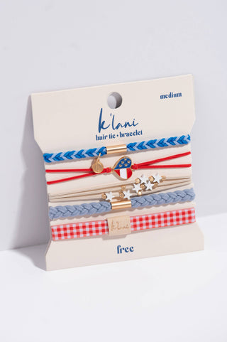 K’Lani Free hair tie and bracelet set