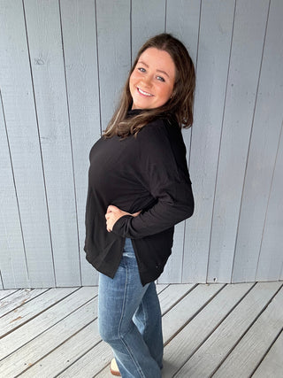 Mock Neck Pullover
