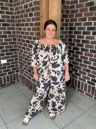 Easel Floral Challis Pant
