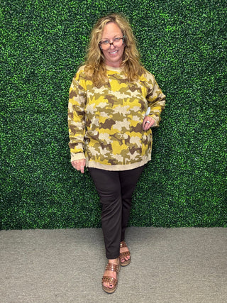 Olive Camo Sweater