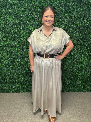 Lux Long Satin Skirt