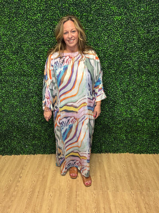 Gigio Watercolor Maxi Dress