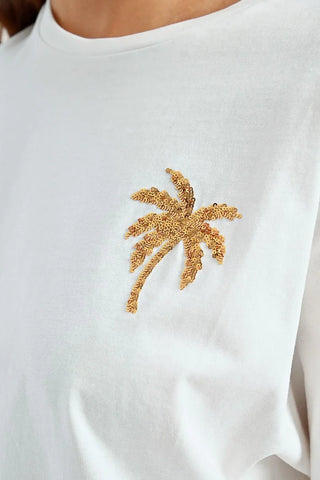 Molly B Palm Tree Tee Top