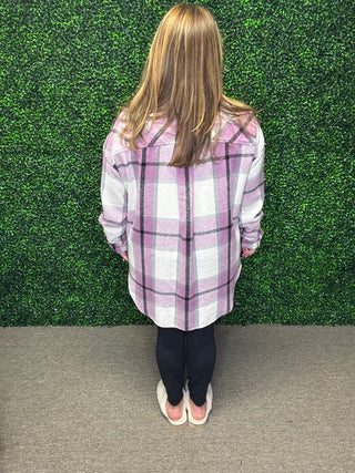 Purple Plaid Shirt