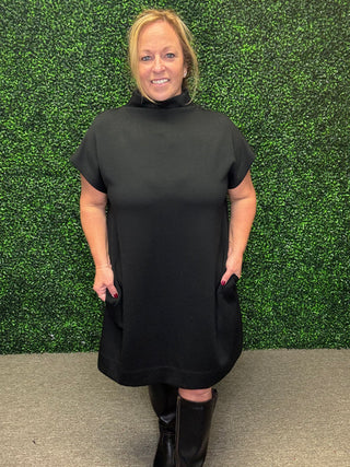 Black Staple Mini Dress by Entro