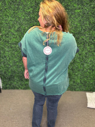 The Peace and Plaid Top