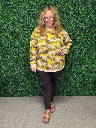 Olive Camo Sweater