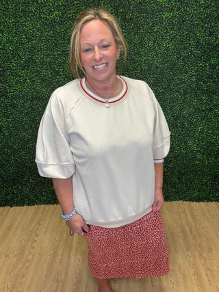 Easel Banded Bottom Pullover