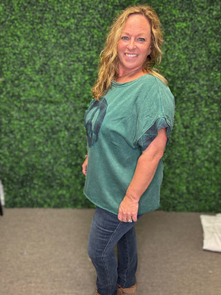 The Peace and Plaid Top