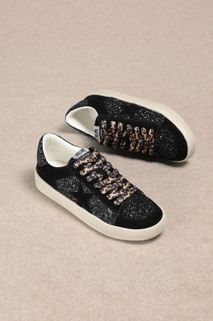 Black Glitter Sneaker