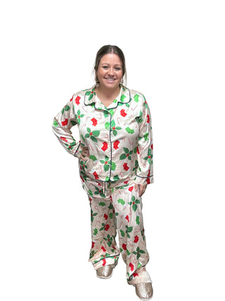 Christmas Silky Pajama Set