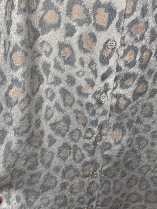 Leopard Button Up Blouse by Jodifl