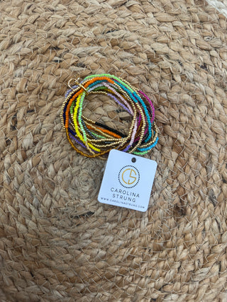 Carolina Strung Beaded Stretch Bracelet Set
