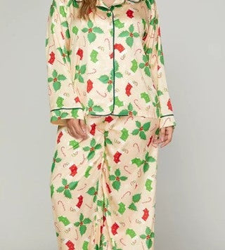 Christmas Silky Pajama Set