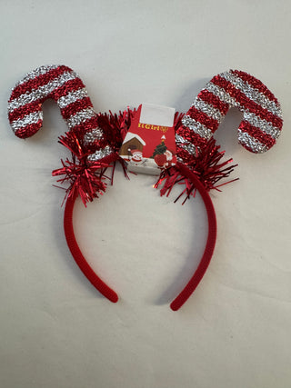 Candy Cane Sparkly Headband
